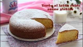 Torta al limone e latte caldo senza glutine La torta più morbida del mondo [upl. by Annah29]