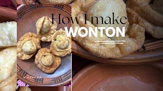 How I make Wonton [upl. by Nosimaj811]