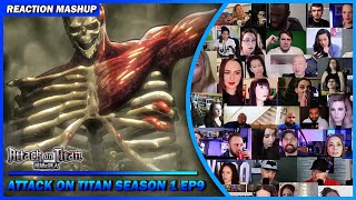 Attack on Titan Season 1 Episode 9 Reaction Mashup  進撃の巨人 shingekinokyojin attackontitan aot [upl. by Allveta443]