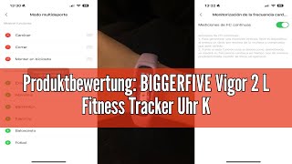 Produktbewertung BIGGERFIVE Vigor 2 L Fitness Tracker Uhr Kinder Fitnessuhr mit Aktivitätstracker [upl. by Lilla]