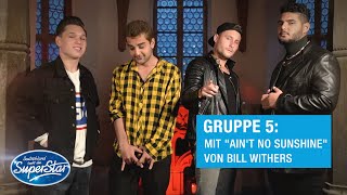 Gruppe 05 Shada Dominic Jan B amp Starian mit quotAint No Sunshinequot von Bill Withers  DSDS 2021 [upl. by Ativ7]