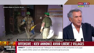 BernardHenri Lévy  LCI Guerre en Ukraine quotLa stratégie ukrainienne est brillantequot 11 juin 2023 [upl. by Notkcorb]