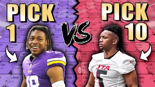 10 Team PPR Mock Draft  Strategies for Picks 1 amp 10 [upl. by Atiluj468]