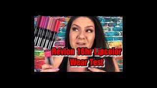 Revlon ColorStay Overtime Lipcolor Wear Test [upl. by Aihpos6]