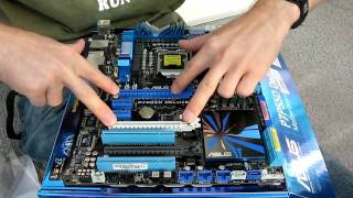 ASUS P7P55D Deluxe P55 LGA1156 Core i5 Motherboard Unboxing Linus Tech Tips [upl. by Arriec367]