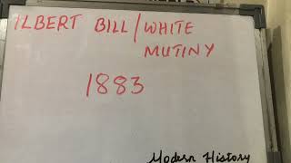 Ilbert Bill  White Mutiny 1883 Mizo tawnga sawifiahna modernindianhistory [upl. by Ellehciram]