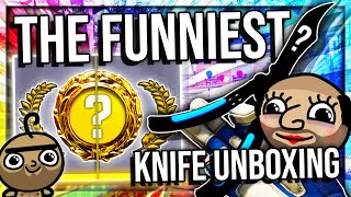 THE FUNNIEST KNIFE UNBOX EVER BUTTERFLY KNIFE [upl. by Milzie]