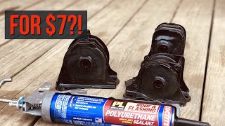 DIY How To Make Polyurethane Engine Mounts for 7 [upl. by Aonian514]