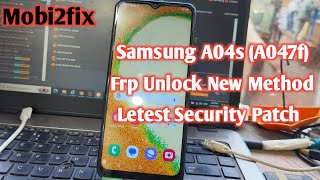 Samsung A04s A047f Frp Unlock Android 13 ADB Enable Fail 0 [upl. by Namzzaj]