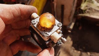 Stihl FS55 strimmer carburettor problem fixed [upl. by Ynove673]