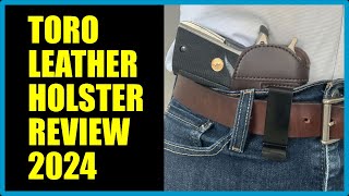 MCG Tactical Toro Leather Holster 2024 Review The Perfect CCWIWB Holster [upl. by Tikna]