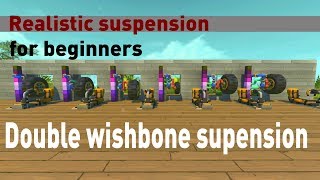 Realistic suspension for beginners  Double wishbone suspension [upl. by Urana755]