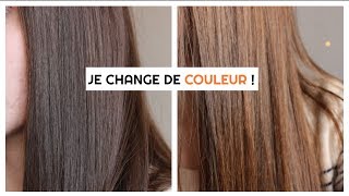 NOUVELLE COULEUR DE CHEVEUX CHÂTAIN À ACAJOU [upl. by Neeluqcaj160]