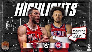 Chicago Bulls vs Detroit Pistons Full Game Highlights  November 18 2024  202425 NBA Season [upl. by Ahdar17]