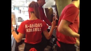 Stockholm  K  Amidas Kolgrill Restaurant [upl. by Llevert993]