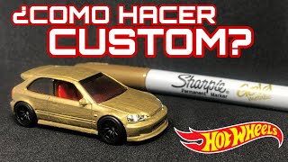 Como hacer Hot Wheels Custom con Sharpie  nuestro propio STH [upl. by Aztinad]