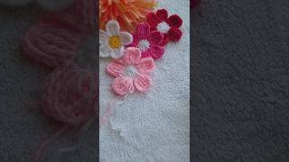 part 2 crochet 5 petal flower crochet crochettutorial crocheting crochetpattern handmade [upl. by Sells]