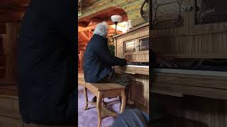 Tom Waits playing a piano on the set of The Ballad of Buster Scruggs in 2018 [upl. by Zohara73]