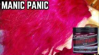 MANIC PANIC FUCHSIA SHOCK HAIR DYE REVIEW [upl. by Wylde]