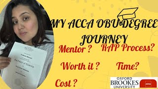 My Full Journey from ACCA to Oxford Brookes BScCostTime CommitmentChallengesand REALLY Worth It [upl. by Mar]