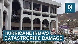 Watch as Hurricane Irma rips through a house on the British Virgin Islands [upl. by Ydnes]