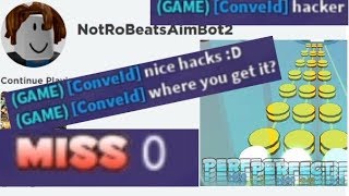 Roblox RoBeats with name quotAimBotquot They called me hacker memes [upl. by Anihcak]