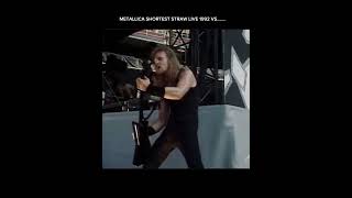 METALLICA SHORTEST STRAW ……… 1992 VS………2019 shorts viralshorts metallica youtubeshorts [upl. by Ytisahcal]