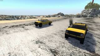 Ford 60 Powerstroke VS Chevy 66 L5P  Beamng Drive [upl. by Antonin]