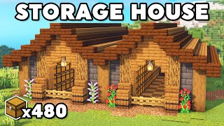 Minecraft 2 Player Storage House Tutorial [upl. by Nivri309]