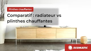 ECOMATIC  Radiateurs VS Plinthes chauffantes 🔥 [upl. by Sumaes]