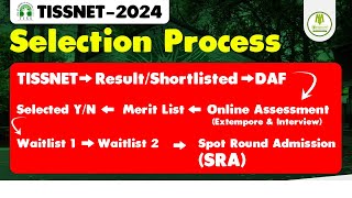 TISSNET 2024  Selection Process  Result  DAF  Merit List  Extempore  Interview  Watch Now [upl. by Galateah]