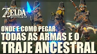 ZELDA BREATH OF THE WILD  COMPRANDO TODAS AS ARMAS E O TRAJE ANCESTRAL [upl. by Ogden]