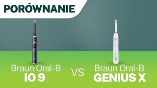 Porównanie szczoteczki magnetycznej OralB iO9 i szczoteczki elektrycznej OralB Genius X 20000🧐 [upl. by Kciderf628]