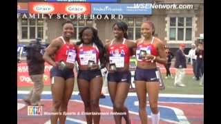 Penn Relays 2012  US Women 4x100 Post Race Comments [upl. by Iran]