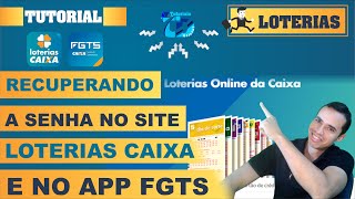 CAIXA ECONÔMICA como recuperar conta das plataformas loterias online e app FGTS [upl. by Rothberg351]