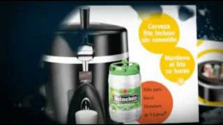 Dispensador Enfriador de Cerveza a presion barril Heineken TV wwwEbayeres mVP8Vorbiswebm [upl. by Neve]