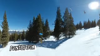 Winter Park Skiing360° Panoramic Express Top to Bottom Paintbrush Edelweiss amp Bluebell [upl. by Ulani370]