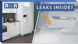 Water leaks inside Fridge Troubleshooting  Repair amp Replace [upl. by Irena]