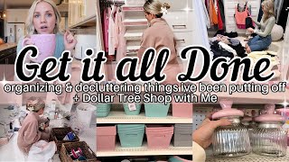 NEW GET IT ALL DONE DECLUTTERING CLEANING DOLLAR TREE SHOP WITH ME TIFFANI BEASTON HOMEMAKING 2024 [upl. by Mcclelland]