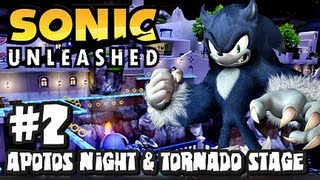 Sonic Unleashed 360PS3  1080p Part 2  Apotos Night amp Tornado Stage [upl. by Nivrem]