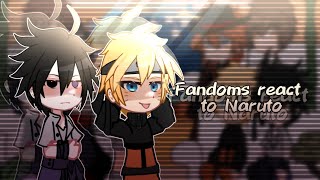 Fandoms react to each other  Naruto  14  lixqr0 [upl. by Aiahc749]