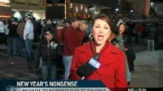 Reporter Heckled Kissed Mooned During New Years Broadcast [upl. by Leibarg]