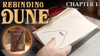 Rebinding DUNE  Part 1  Disassembling A Vintage Book Paper Repair amp Resewing [upl. by Fernald]