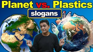 Planet vs Plastics slogan in English  Earth Day Slogan in English  Slogan for Earth Day 2024 [upl. by Eycats]