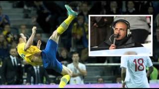 Stan Collymore comments Zlatan Ibrahimovic goal [upl. by Auqinal]