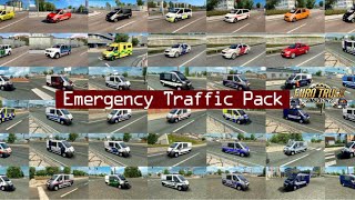 ETS2free Emergency Traffic Pack by TrafficManiac 🚒🚔🚑🚨ets2mods ets2mp eurotrucksimulator2mods🚨 [upl. by Imot]