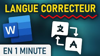 Changer la langue du correcteur sur Word [upl. by Pond508]