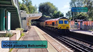 59102 passes Balcombe on 6O68 from Westbury to Crawley 77 minutes late [upl. by Fonz]