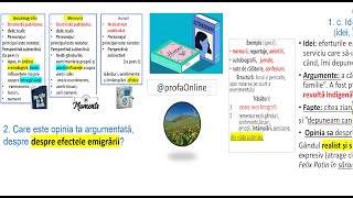 TEXT MEMORIALISTIC atitudini perspectivă intenții idei opinii fapte argumente BAC oral 2025 [upl. by Aimit]