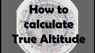 CRP5 How to calculate True altitude [upl. by Arries]